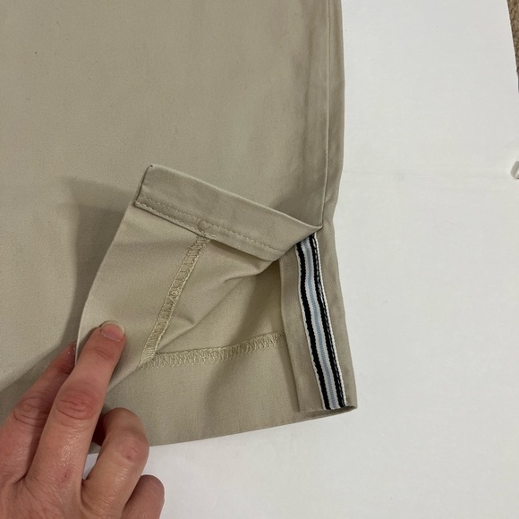 Talbots Perfect Skimmer Pedal Pusher Khaki Pants Size 8P New with Tags - Picture 9 of 10